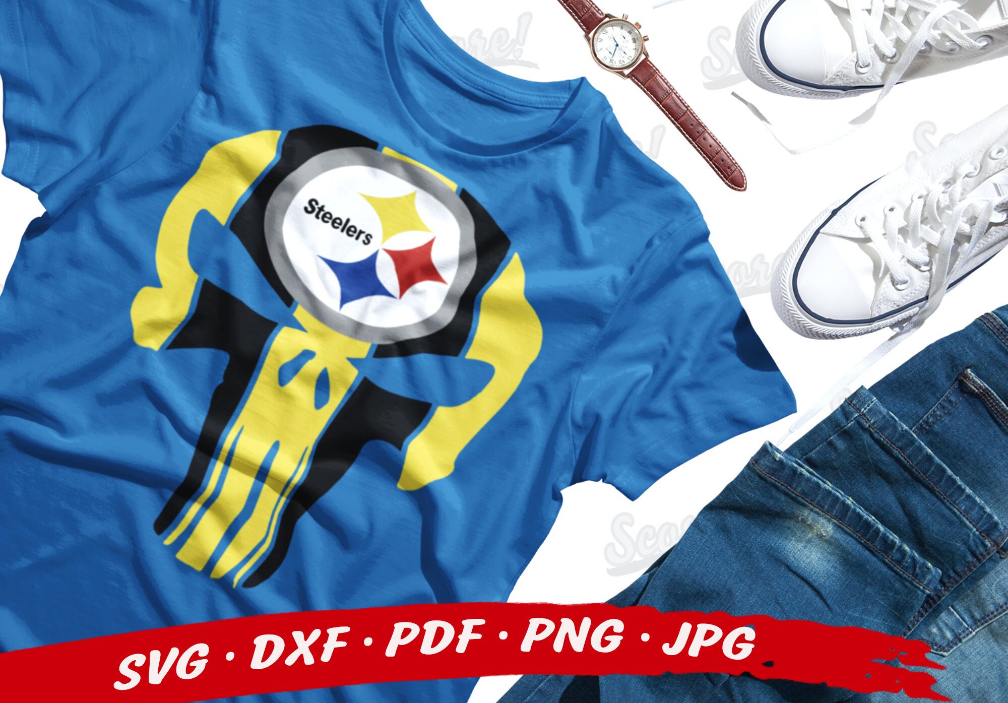 Download Pittsburgh STEELERS NFL Skull Svg Bundle Steelers Svg ...