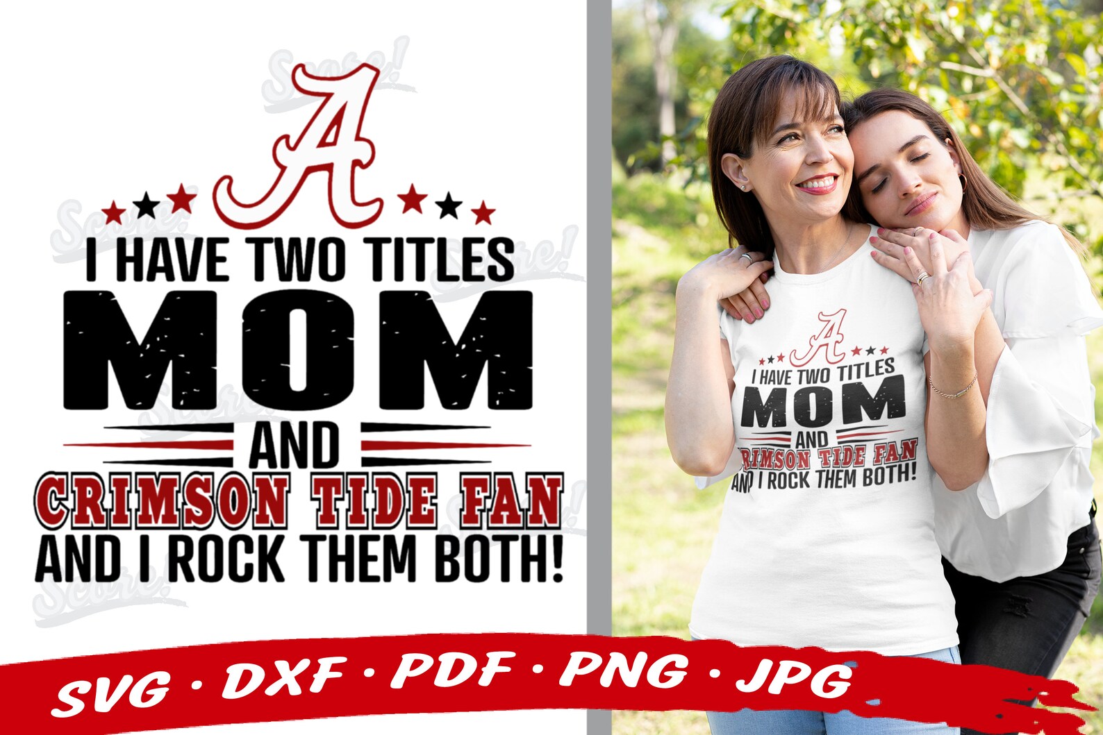 Alabama CRIMSON TIDE Mom Football Svg Crimson Tide Svg Files Etsy