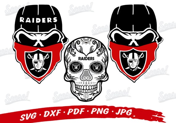 Download Oakland Raiders Skull Svg Bundle Oakland Raiders Svg Files Etsy
