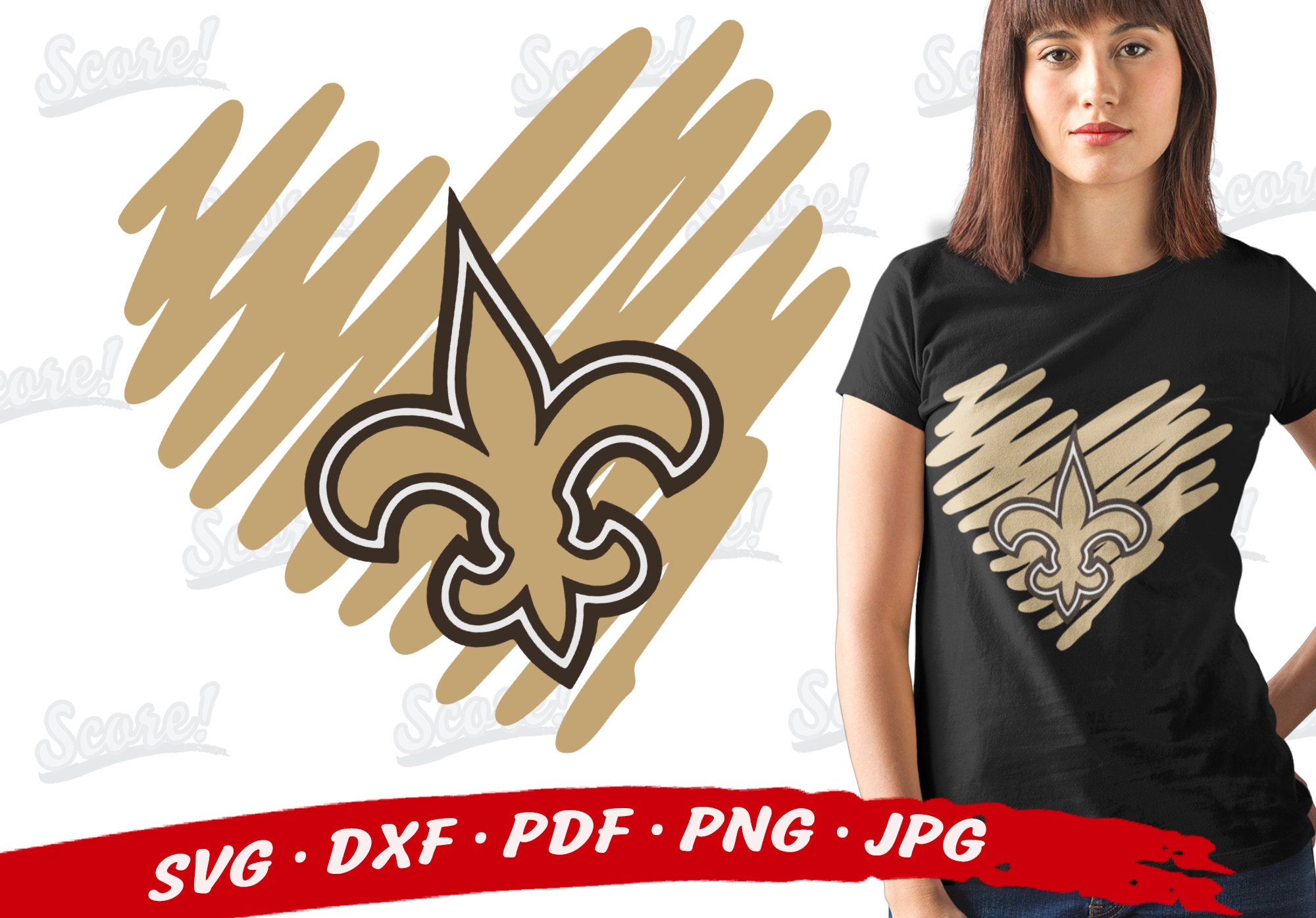 New Orleans SAINTS NFL Heart Svg Saints Heart Svg Files For | Etsy