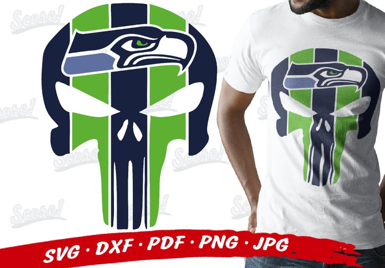 Seattle SEAHAWKS NFL Skull Svg Bundle Seattle Seahawks Skull | Etsy