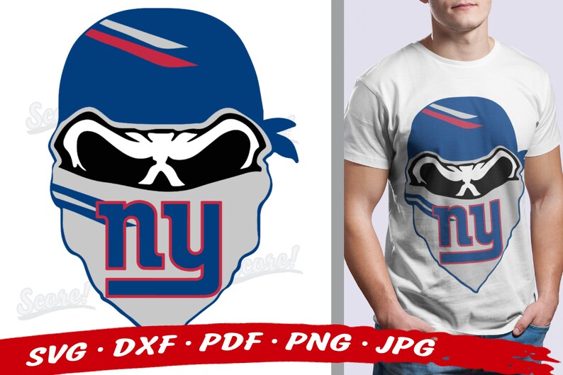 Download New York GIANTS NFL Skull Svg Bundle Giants Svg Files For | Etsy