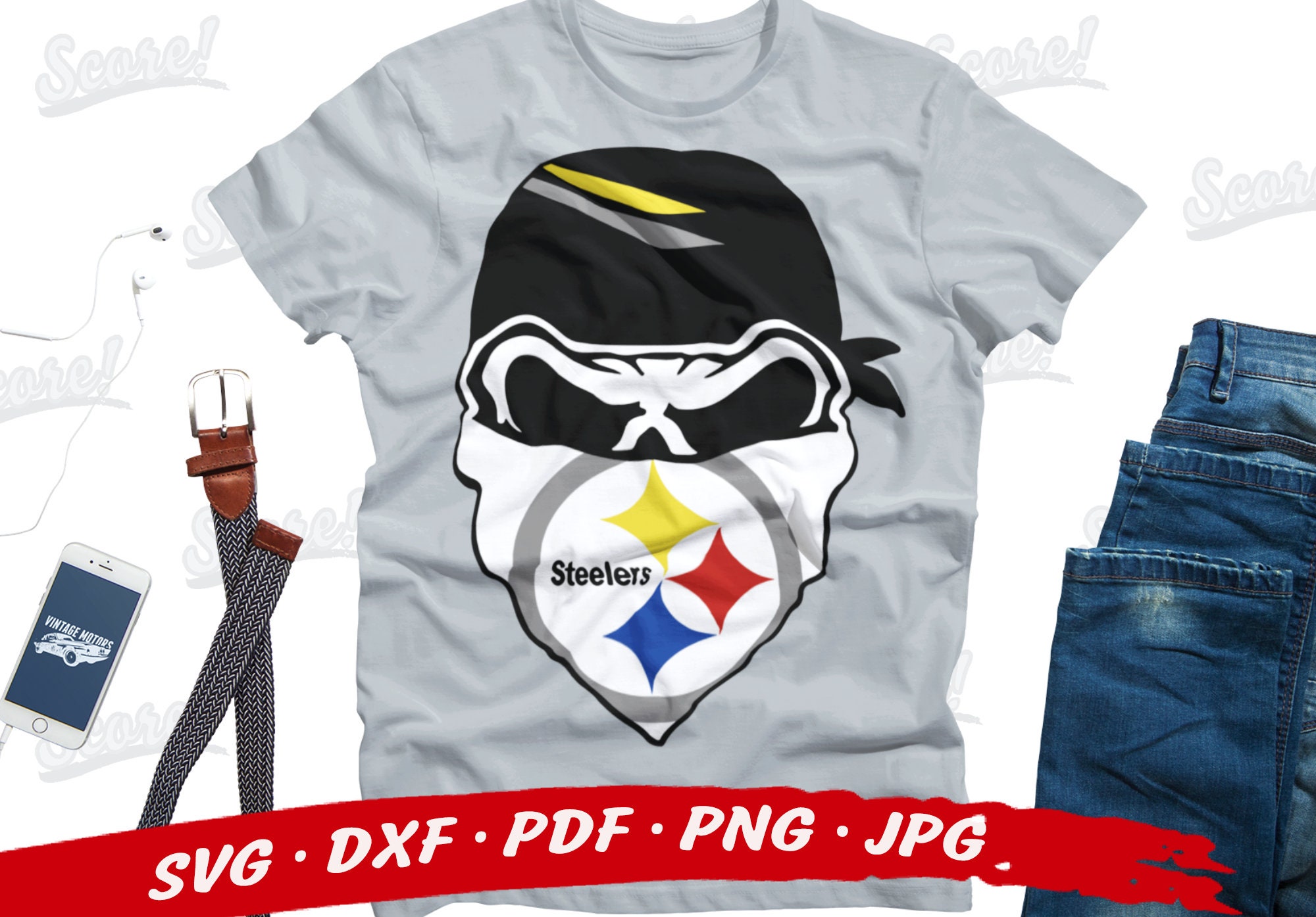 Download Pittsburgh STEELERS NFL Skull Svg Bundle Steelers Svg Files | Etsy