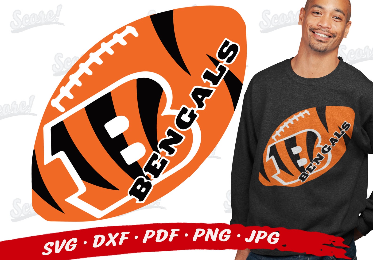 Cincinnati BENGALS Football Svg Files Bengals Svg Files For Etsy