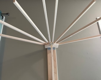 Wandhalterung Wäscheständer, Holzleiterhalterung für 250 Pfund Amish Handmade