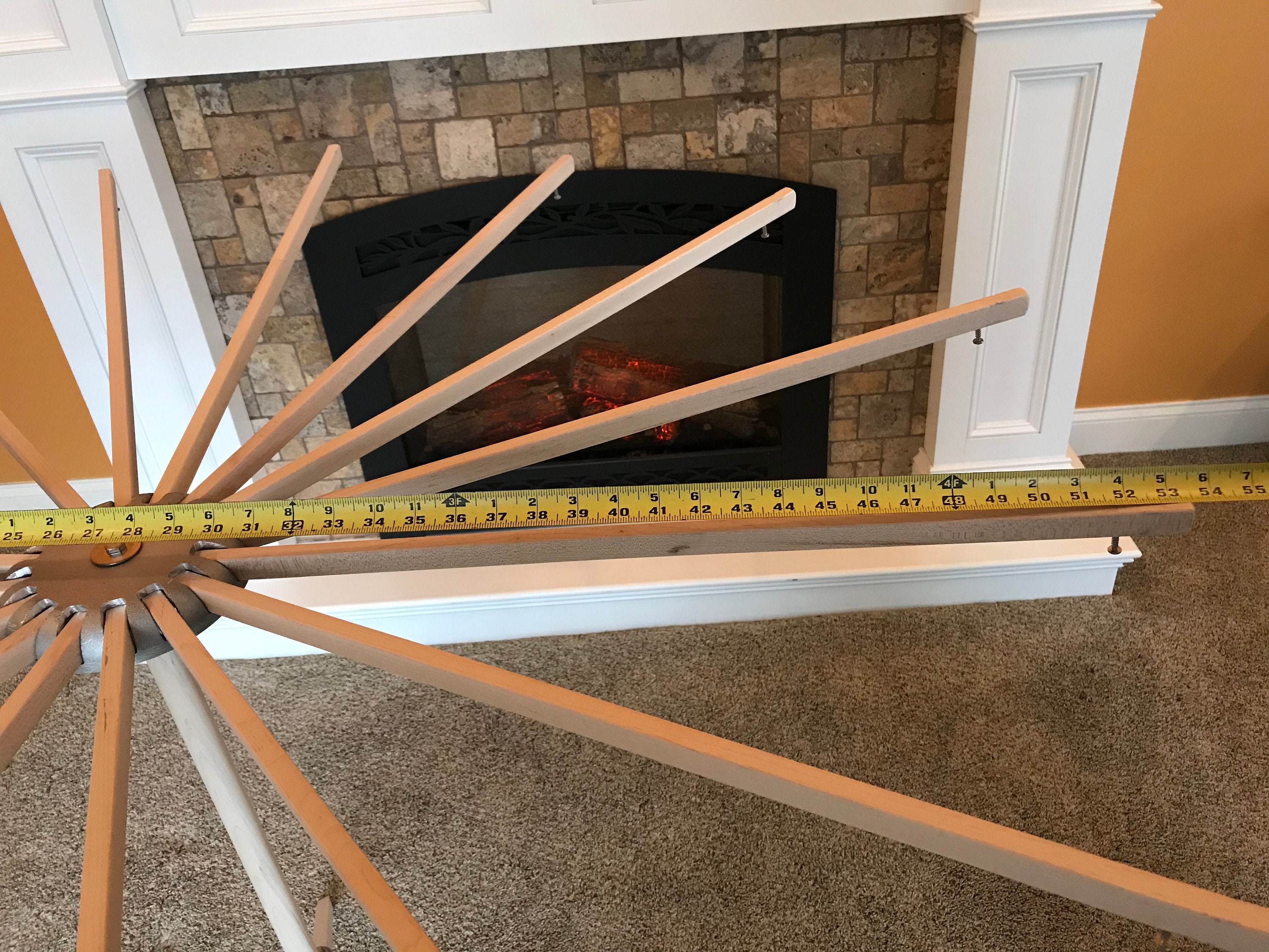 Folding Spiral Clothes Drying Rack Wooden Amish Handmade Etsy