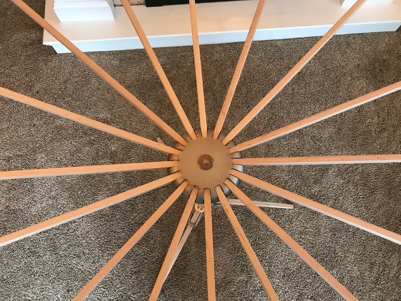 Folding Spiral Clothes Drying Rack Wooden Amish Handmade Etsy