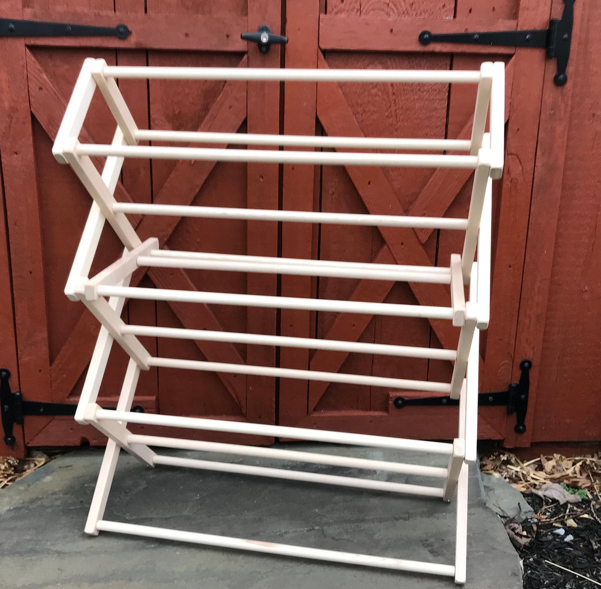 Pennsylvania Woodworks Clothes Drying Rack: Solid Maple Hard Wood Laundry  Rack for Sweaters, Blouses, Lingerie & More, Durable Folding Drying Rack