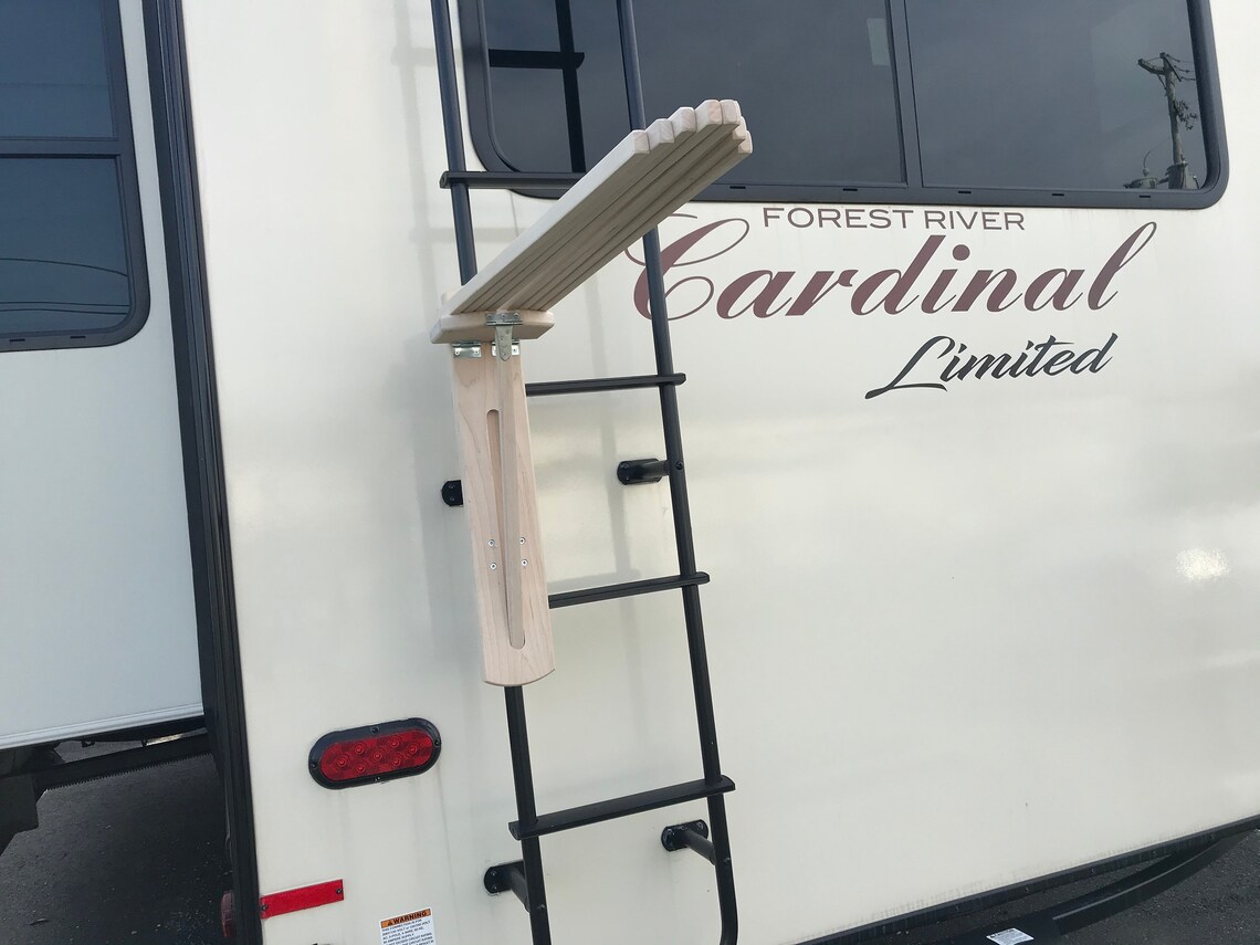 RV Camper Clothes Drying Rack Wooden Ladder Mount Holds 250 Etsy