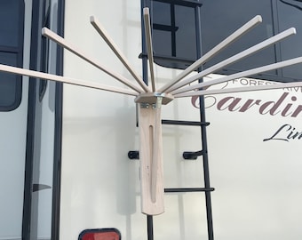 Camper clothes drying rack deals