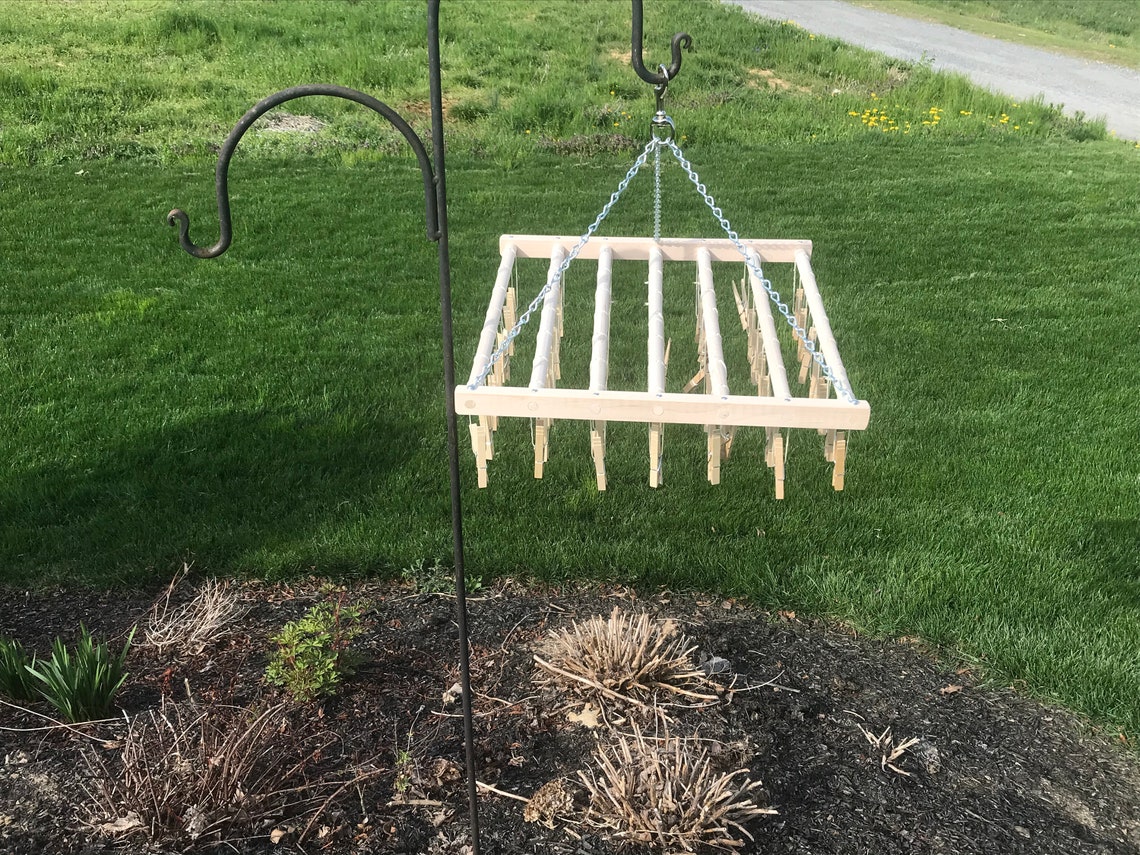 Wooden Clothespin Hanging Drying Rack Clip & Drip Style 49 or Etsy