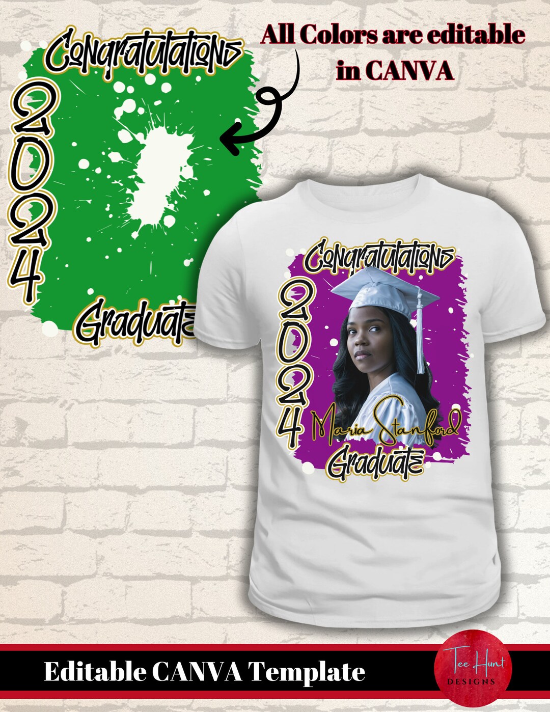 Senior 2024 Canva Template, Graduation Announcement Template, Class of ...
