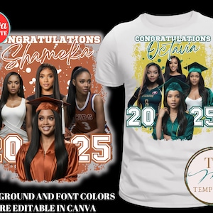 2025 bestandenen, Canva Abschluss-Shirt-Vorlage, graduierte T-Shirt-Vorlage, bearbeitbare Canva-Vorlage, Anpassen-T-Shirt, Sublimations-T-Shirt, DIY-Shirt