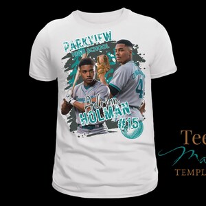 Szablon koszulki baseballowej, projekt Baseball Mom, szablon Canva, edytowalna koszulka Gameday, edytowalna, spersonalizowana koszulka, sublimacja, DTF, DTG zdjęcie 2