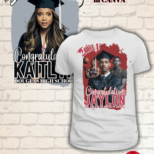 2024 Graduation Shirts With Pictures Etsy