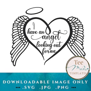 Rest in Peace svg for Car Decal, In Loving Memory Sticker with Angel Wings svg, Custom Vinly Decal Memorial svg, Window Decal png, RIP png