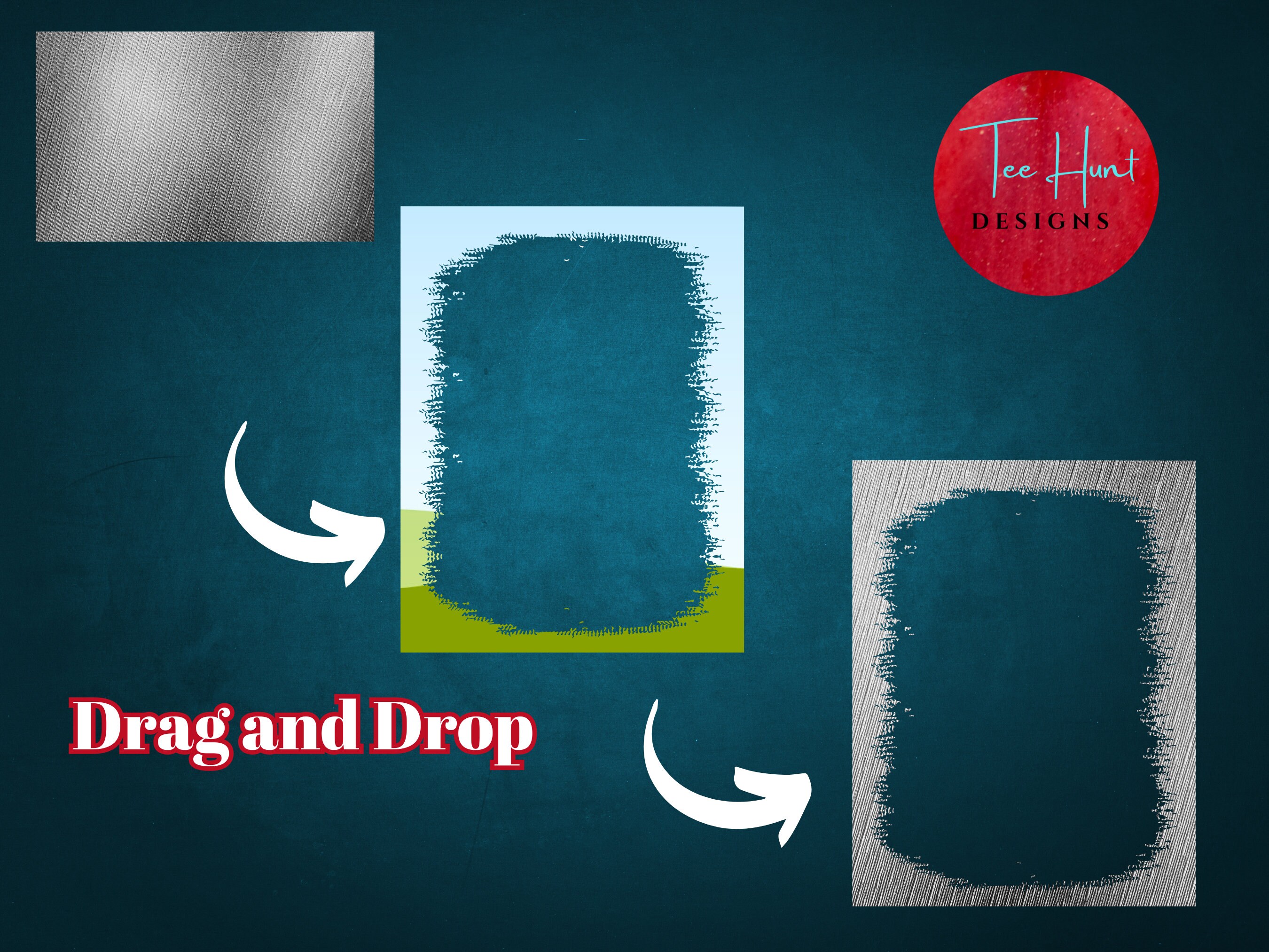 Customizable Canva Frames Grunge and Soften Edges of Photos Easy Drag ...