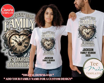 Family Reunion png, Family Reunion shirt, Family Time png, Family is Everything, Vintage Clock, Customize, Sublimation Design, DIY Shirt