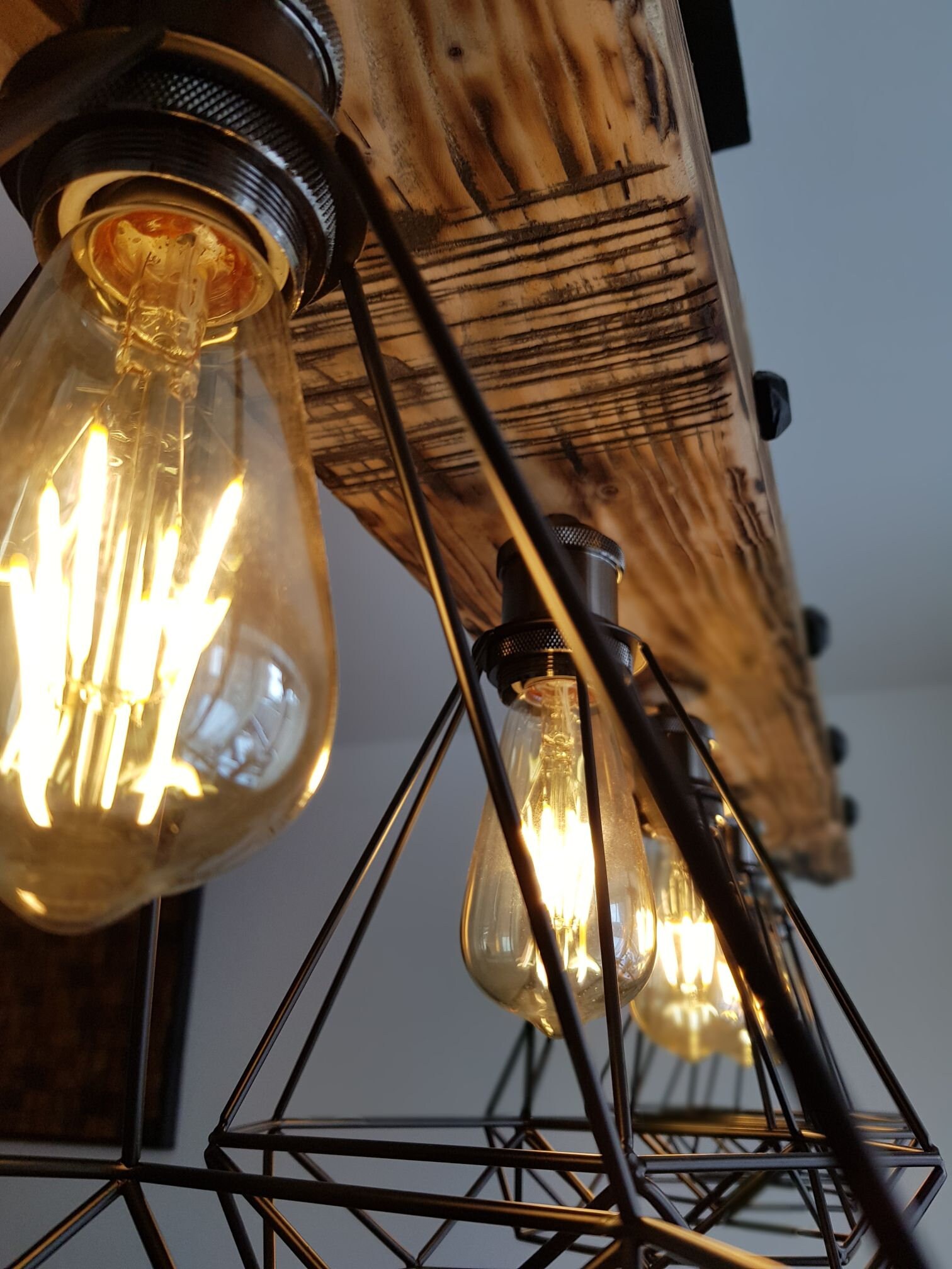 Kjlars farmhouse chandelier wood hanging industrial online pendant lighting vintage ceiling light fixture
