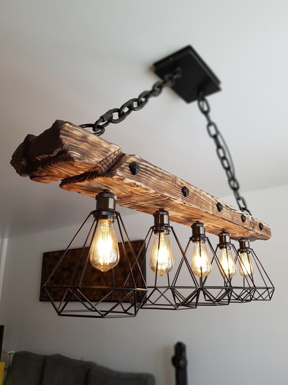 Pendant Light Fixture Rustic Chandelier Farmhouse - Etsy