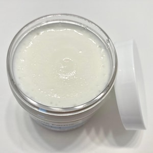 Natural Goat Milk Unscented Lotion in a Jar Coconut Oil Free Face Cream