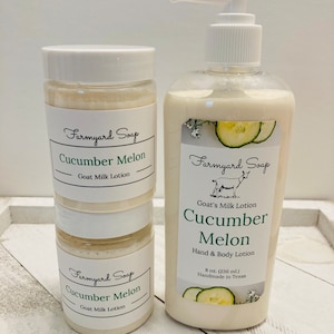 Goat Milk Lotion Cucumber Melon Scent