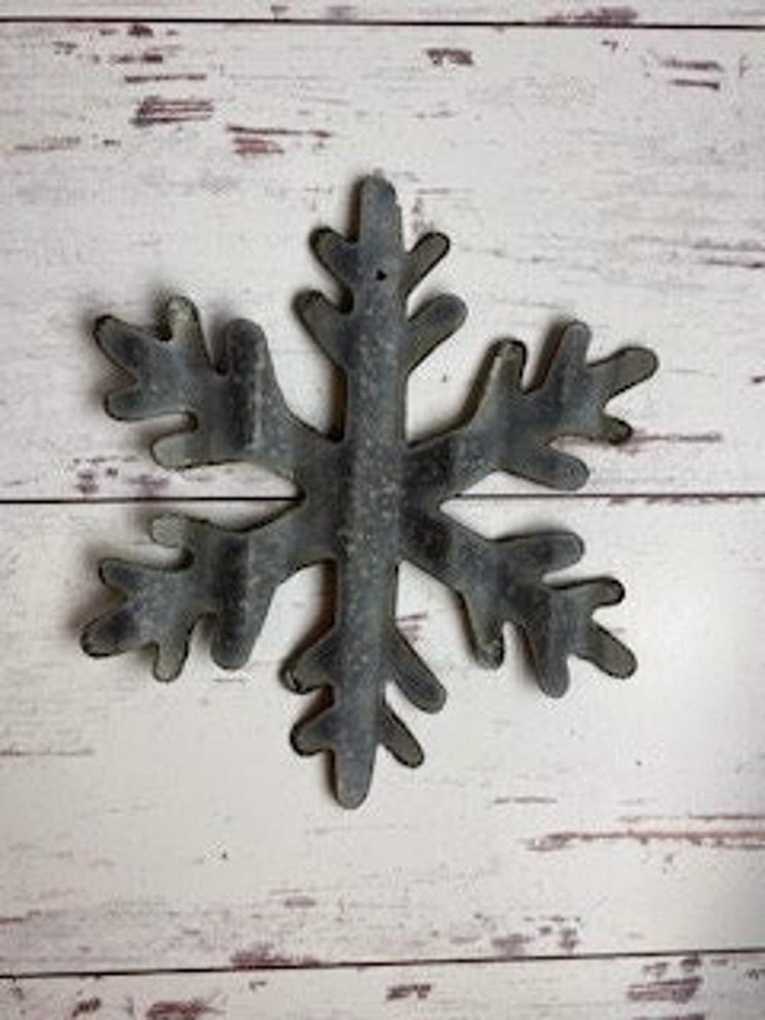 Corrugated Snowflake - 8 Inch Small Natural or White - Simple Snowflake ...