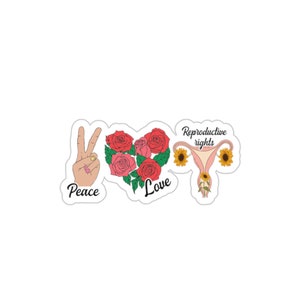 Die-Cut Sticker Reproductive rights womens rights indoor outdoor car sticker