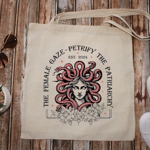 Feminist Tote Bag, Empowerment Canvas Bag, Reusable Grocery Bag, Feminist Gift, Women&#39;s Rights Tote, Eco-Friendly Shopping Tote, Feminism