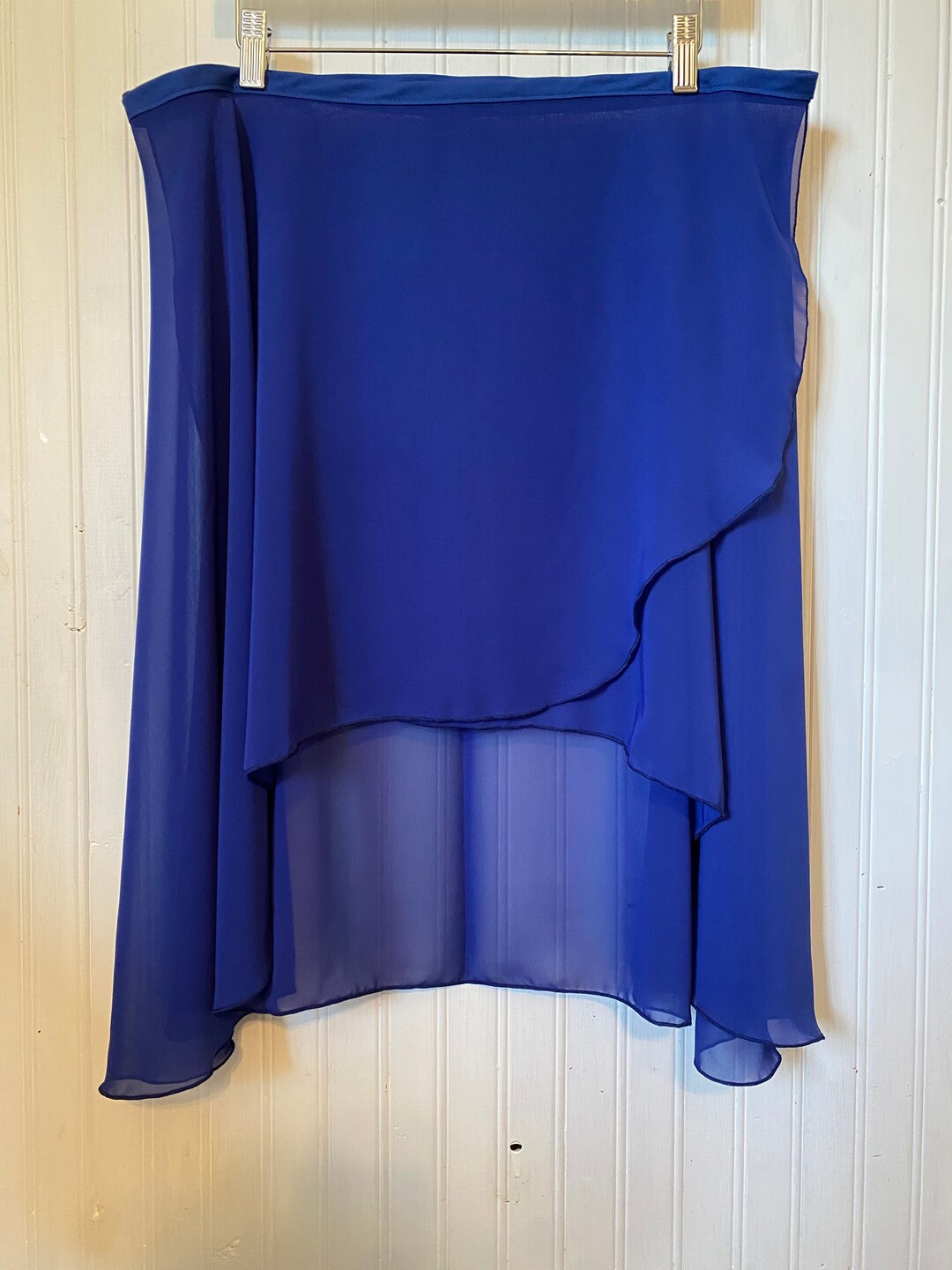 Rehearsal Skirt XL Highlow Royal Blue Ballet Wrap Skirt Etsy