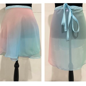 Ballet Skirt, Rainbow Ombré, Ballet Wrap Skirt