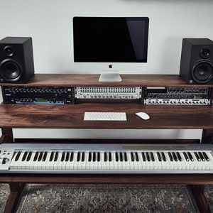 62&quot; Solid Walnut Workstation (custom size available)