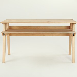 Solid Maple Studio Desk With Piano Drawer - Etsy