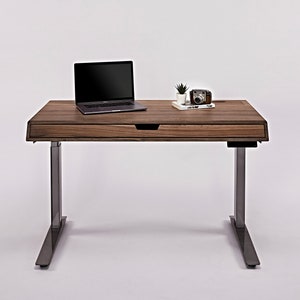 Nitcha Solid Walnut Sit-Stand tabletop Top only, Works with any Sit-Stand base on market imagem 3