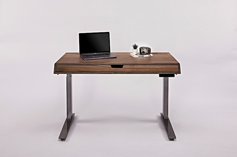 Nitcha Solid Walnut Sit-Stand tabletop Top only, Works with any Sit-Stand base on market imagem 3