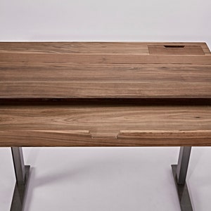 Nitcha Solid Walnut Sit-Stand tabletop Top only, Works with any Sit-Stand base on market imagem 2