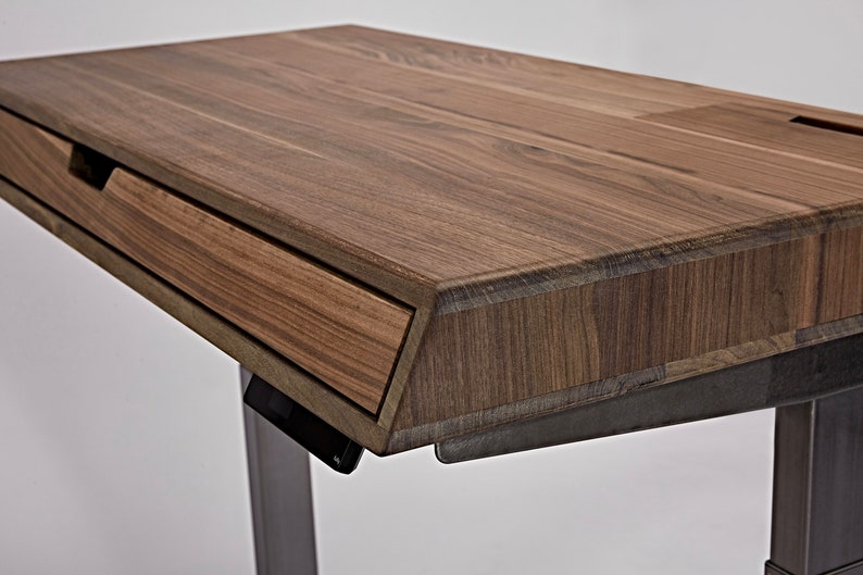 Nitcha Solid Walnut Sit-Stand tabletop Top only, Works with any Sit-Stand base on market imagem 5