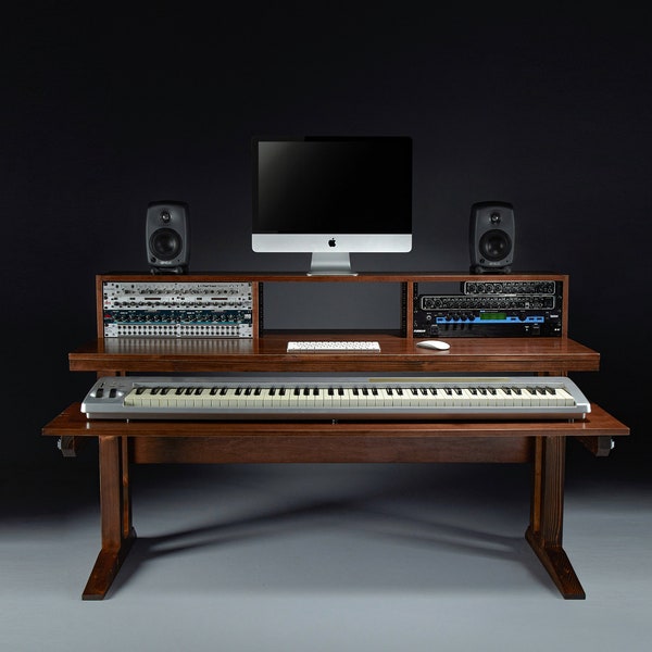 Studio Desk With Keyboard Tray - Etsy