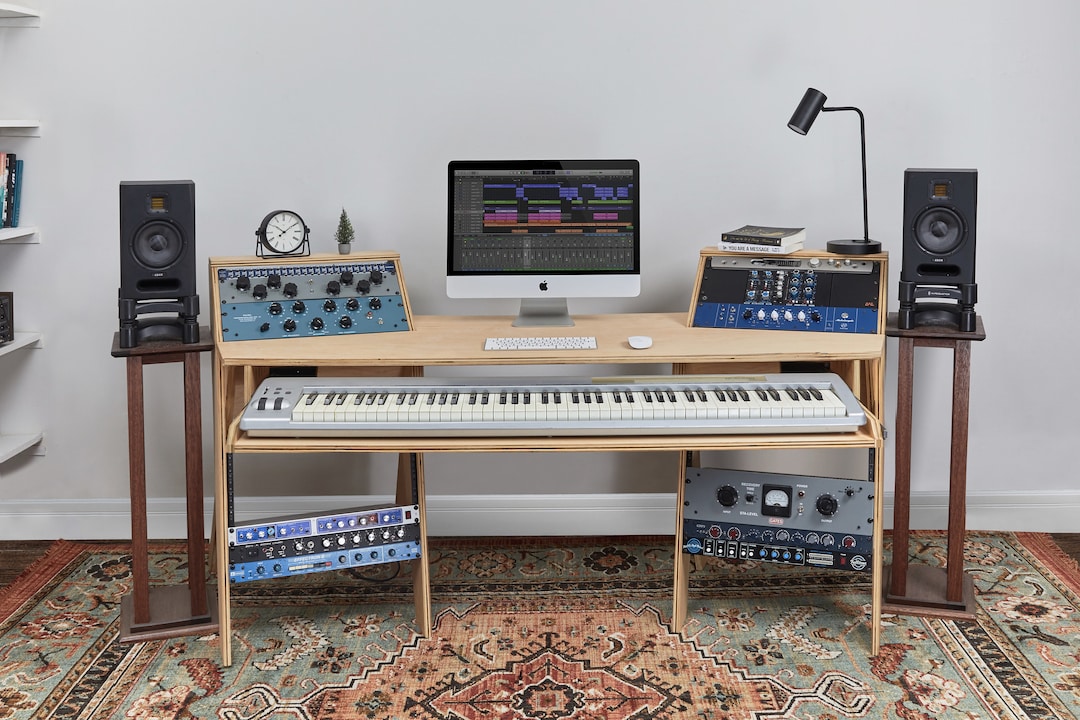 Joseph 28U Rack Desk With 88 Keys Tray [customize Available] - Etsy