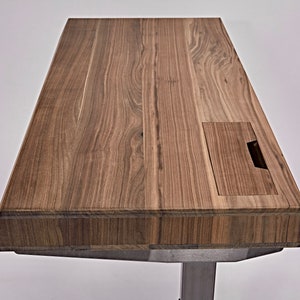 Nitcha Solid Walnut Sit-Stand tabletop Top only, Works with any Sit-Stand base on market imagem 9