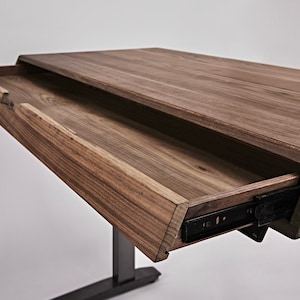 Nitcha Solid Walnut Sit-Stand tabletop Top only, Works with any Sit-Stand base on market imagem 6