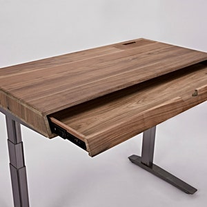 Nitcha Solid Walnut Sit-Stand tabletop Top only, Works with any Sit-Stand base on market imagem 10