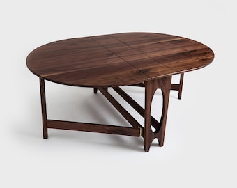 Solid Walnut Drop leaf dinning table [custom size available]