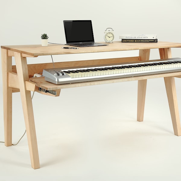 Studio Desk With Keyboard Tray - Etsy