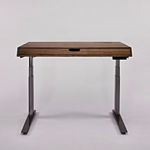 Nitcha Solid Walnut Sit-Stand tabletop Top only, Works with any Sit-Stand base on market imagem 4