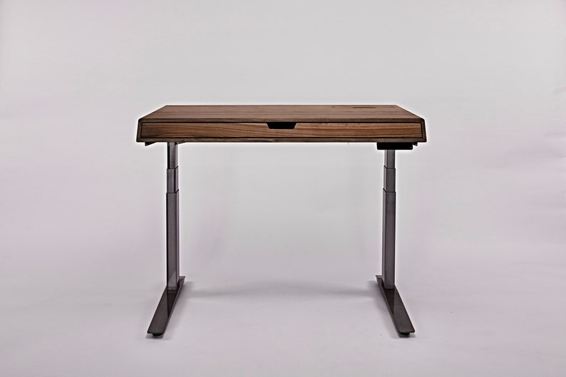 Nitcha Solid Walnut Sit-Stand tabletop Top only, Works with any Sit-Stand base on market imagem 4