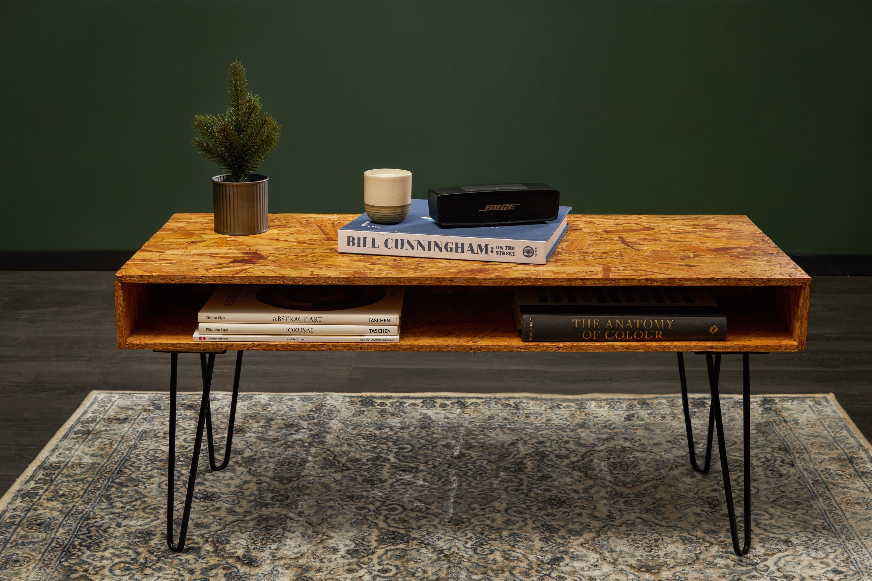 OSB Wood Vintage Hairpin Coffee Table - Etsy