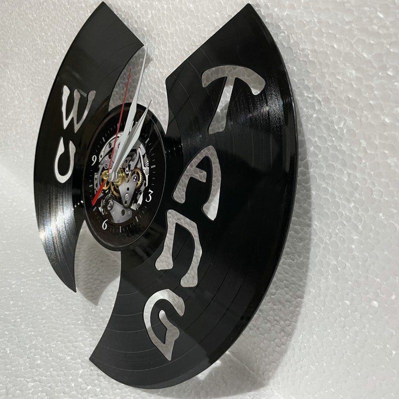 WuTang Clan Music LP Vinyl Record Wall Clock Wu Tang Band Fans Gifts Art Decor 