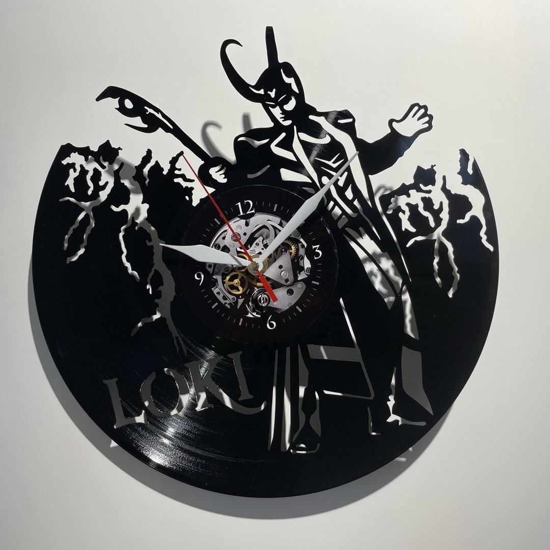 Loki Vinyl Record Wall Clock Comics Gift Idea for Christmas Etsy