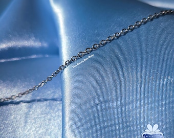 Grunge Chain Choker | Layered Jewelry alt goth punk edgy silver | Simple Chain Necklace by The Berry Box Shop